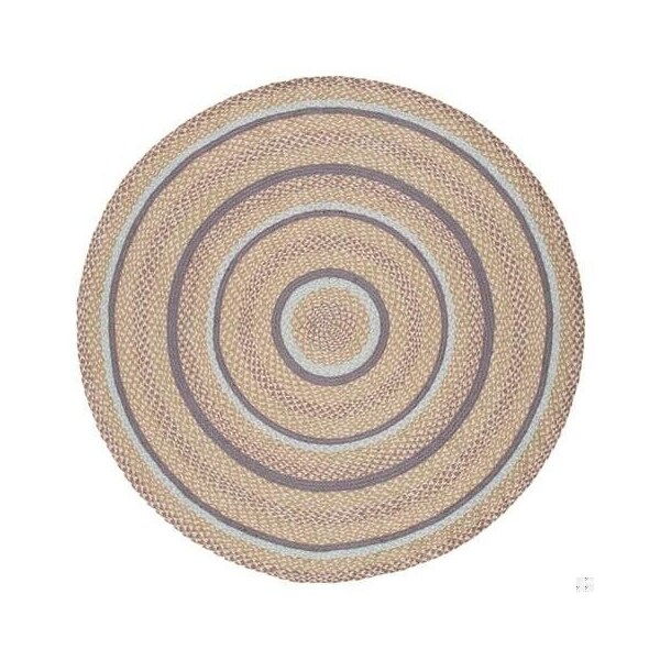 Safavieh 4 x 4 ft. Cape Cod Round Area Rug, Blue & Olive CAP241X-4R - main